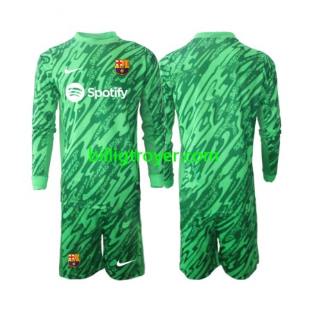 Billige Fotballdrakter FC Barcelona Keeper Barn Hjemmedraktsett 2024/25 Langermet